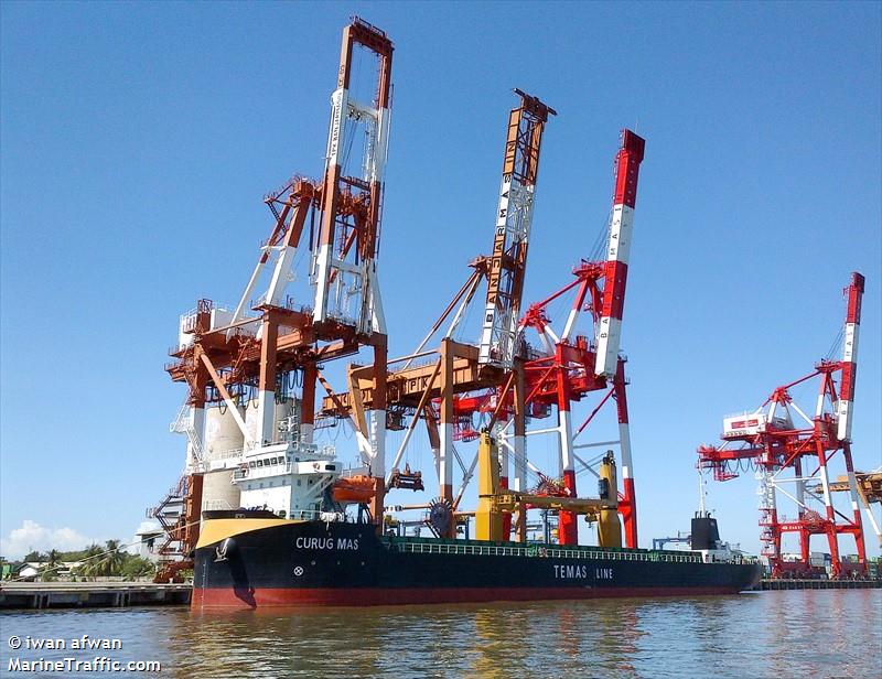 curug mas (Container Ship) - IMO 9791779, MMSI 525023419, Call Sign YBKR2 under the flag of Indonesia