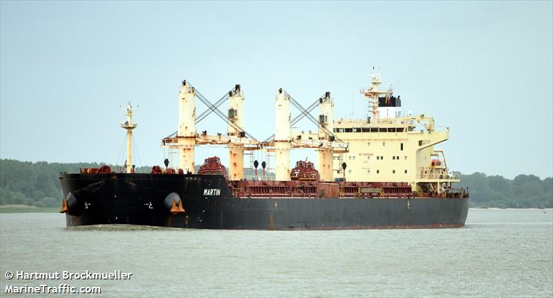 martin (Bulk Carrier) - IMO 9441350, MMSI 538003973, Call Sign V7UL7 under the flag of Marshall Islands