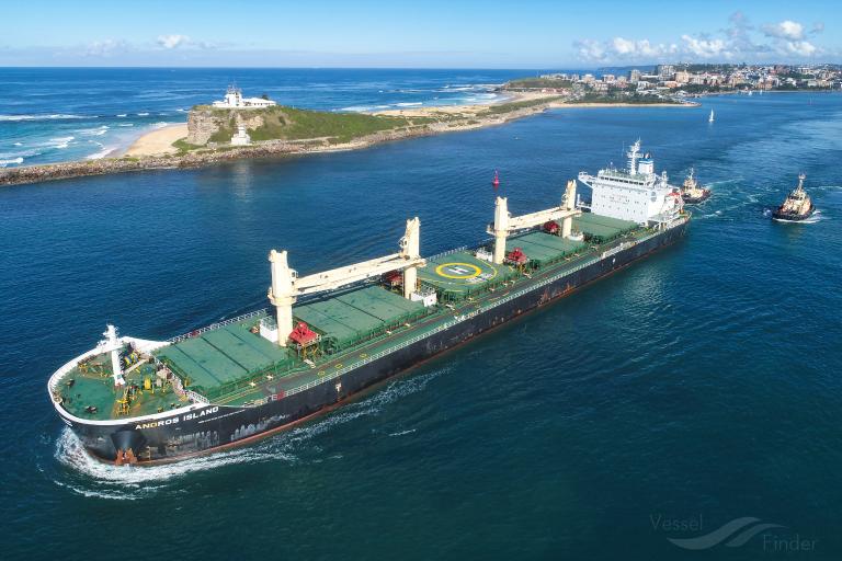 andros island (Bulk Carrier) - IMO 9720304, MMSI 538006205, Call Sign V7KT6 under the flag of Marshall Islands
