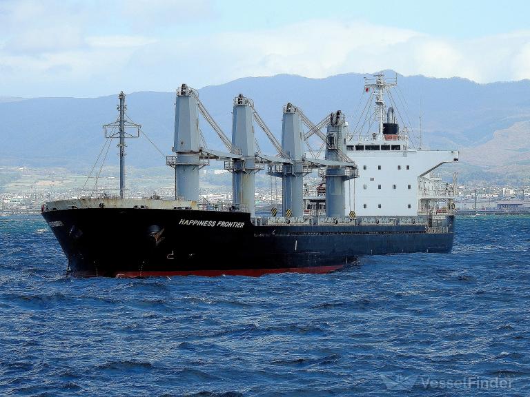 happiness frontier (Bulk Carrier) - IMO 9598074, MMSI 538008293, Call Sign V7A2203 under the flag of Marshall Islands