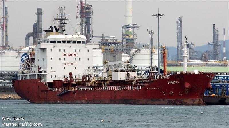 prosper (Chemical/Oil Products Tanker) - IMO 9417490, MMSI 563038200, Call Sign 9V5673 under the flag of Singapore