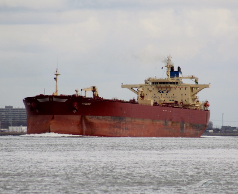 kazan (Crude Oil Tanker) - IMO 9258002, MMSI 636011916, Call Sign A8CE6 under the flag of Liberia
