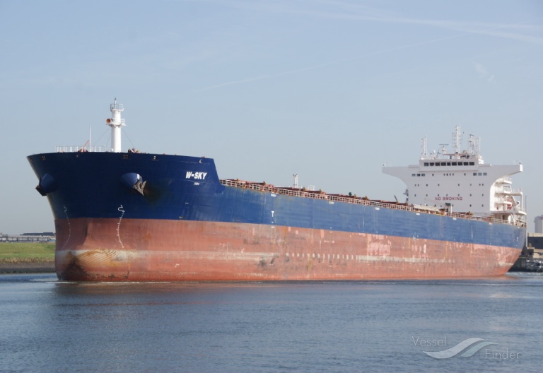 w-sky (Bulk Carrier) - IMO 9476666, MMSI 636014568, Call Sign A8UX6 under the flag of Liberia