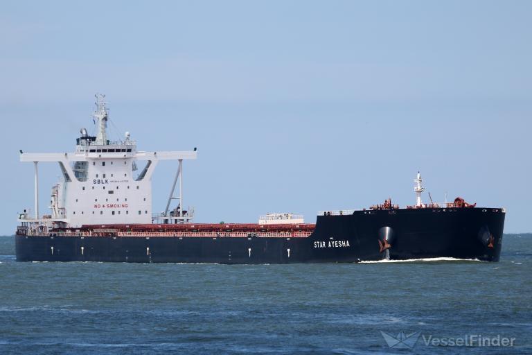 star ayesha (Bulk Carrier) - IMO 9796315, MMSI 636019359, Call Sign D5UD4 under the flag of Liberia
