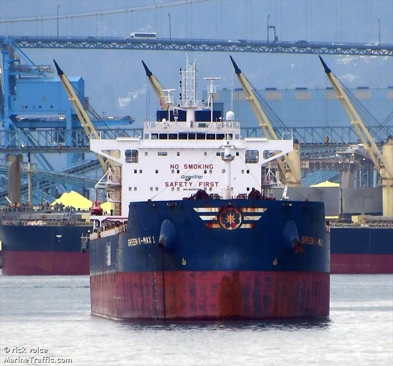 green k-max 1 (Bulk Carrier) - IMO 9838058, MMSI 636019410, Call Sign D5UJ9 under the flag of Liberia