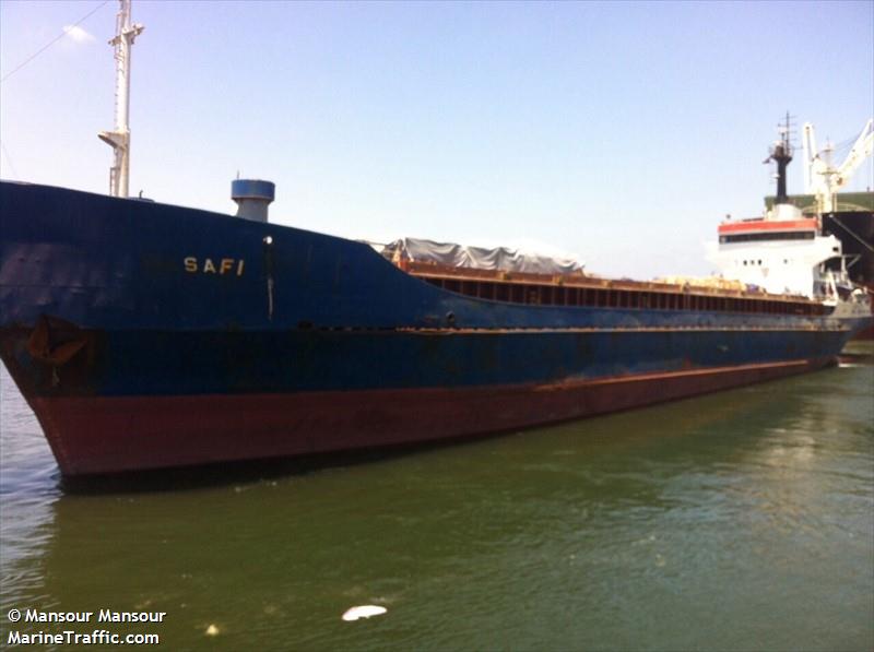 safi (General Cargo Ship) - IMO 7108899, MMSI 671327000, Call Sign 5VBW7 under the flag of Togolese Rep