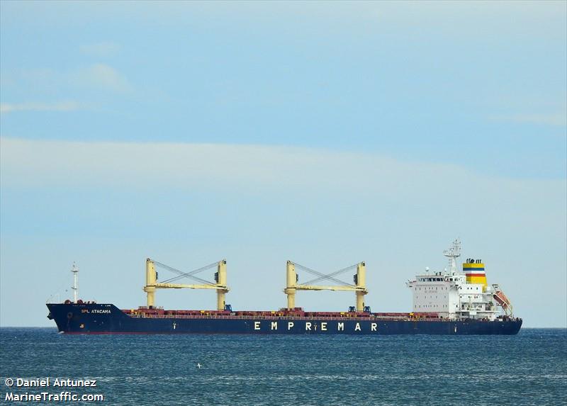 spl atacama (Bulk Carrier) - IMO 9580156, MMSI 725001045, Call Sign CBAV under the flag of Chile