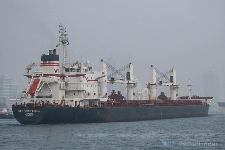 western fedora (Bulk Carrier) - IMO 9609689, MMSI 210239000, Call Sign 5BPX3 under the flag of Cyprus