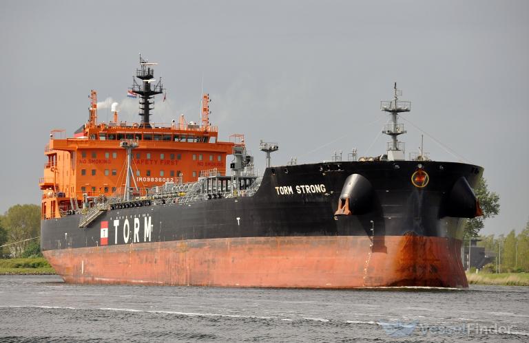 torm strong (Chemical/Oil Products Tanker) - IMO 9836062, MMSI 219265000, Call Sign OXYE2 under the flag of Denmark