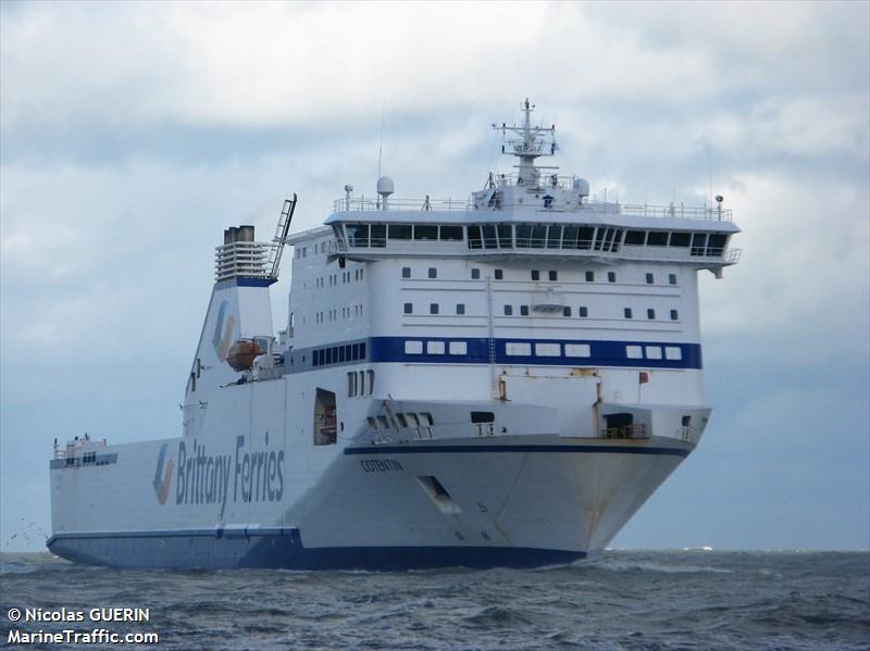 cotentin (Passenger/Ro-Ro Cargo Ship) - IMO 9364978, MMSI 228263800, Call Sign FMLX under the flag of France