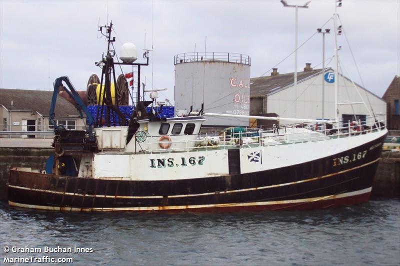 gv arcturus (Fishing Vessel) - IMO 8410201, MMSI 235002070, Call Sign 2NFX8 under the flag of United Kingdom (UK)