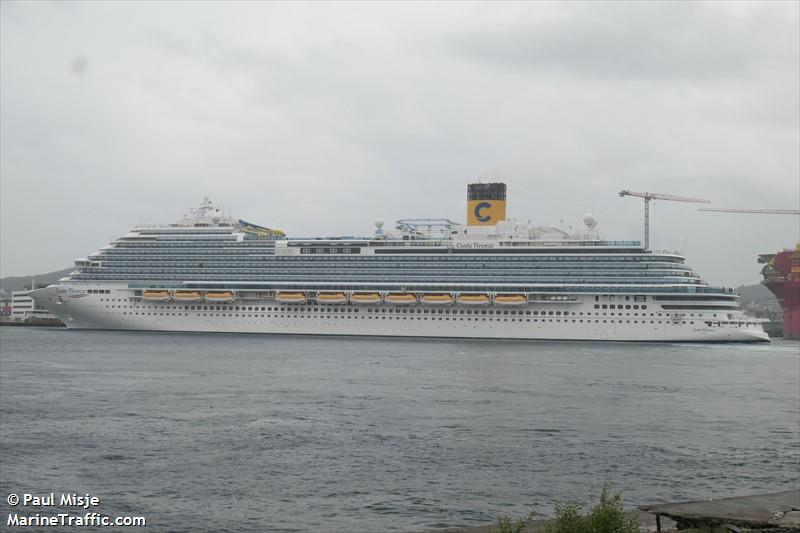 costa firenze (Passenger (Cruise) Ship) - IMO 9801691, MMSI 247431800, Call Sign IBTE under the flag of Italy