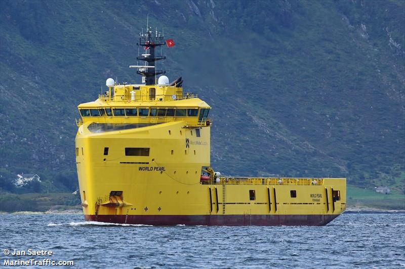 world pearl (Offshore Tug/Supply Ship) - IMO 9638123, MMSI 258854000, Call Sign LASI7 under the flag of Norway