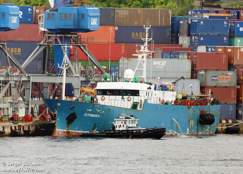 ostrovnoy-9 (Fishing Vessel) - IMO 9057977, MMSI 273434880, Call Sign UBVR4 under the flag of Russia