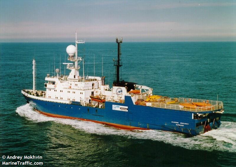 akademik nemchinov (Research Vessel) - IMO 8409032, MMSI 273454600, Call Sign UETM under the flag of Russia