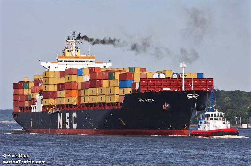 msc korea (Container Ship) - IMO 9123154, MMSI 371243000, Call Sign 3EBW3 under the flag of Panama