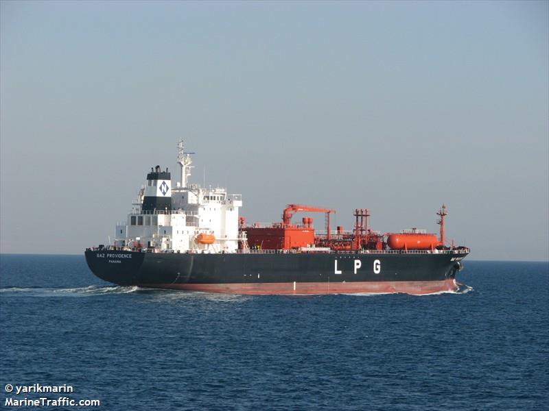 gaz providence (LPG Tanker) - IMO 9448504, MMSI 372990000, Call Sign 3FBR5 under the flag of Panama
