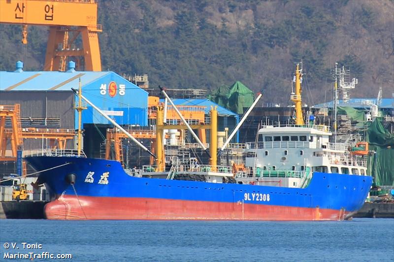 han xing (Refrigerated Cargo Ship) - IMO 9586332, MMSI 374173000, Call Sign 3FYT4 under the flag of Panama