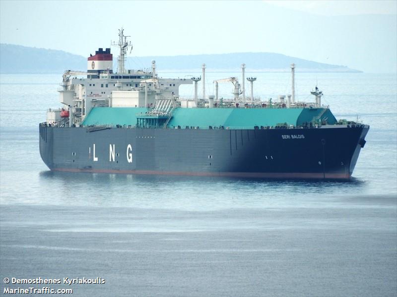 seri balqis (LNG Tanker) - IMO 9331672, MMSI 533894000, Call Sign 9MII5 under the flag of Malaysia