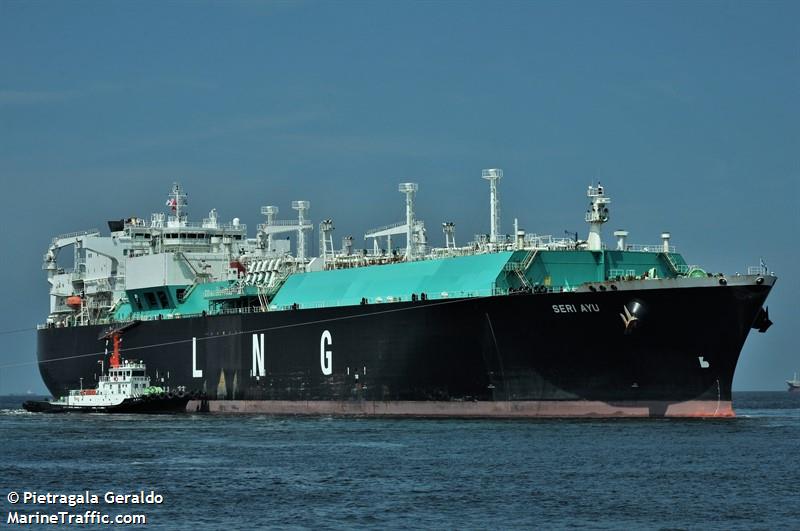 seri ayu (LNG Tanker) - IMO 9329679, MMSI 533942000, Call Sign 9MFE7 under the flag of Malaysia