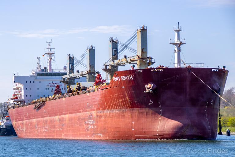 mv tony smith (Bulk Carrier) - IMO 9576569, MMSI 538004068, Call Sign V7UZ8 under the flag of Marshall Islands