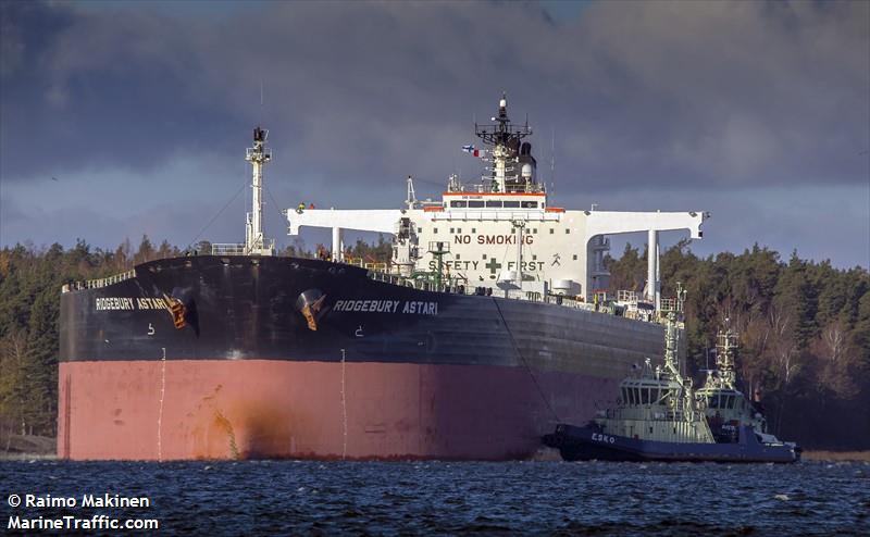 ridgebury astari (Crude Oil Tanker) - IMO 9241683, MMSI 538005543, Call Sign V7EW2 under the flag of Marshall Islands