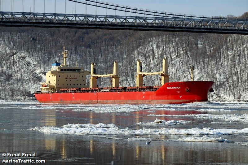 ben rinnes (Bulk Carrier) - IMO 9703825, MMSI 538006425, Call Sign V7MZ5 under the flag of Marshall Islands