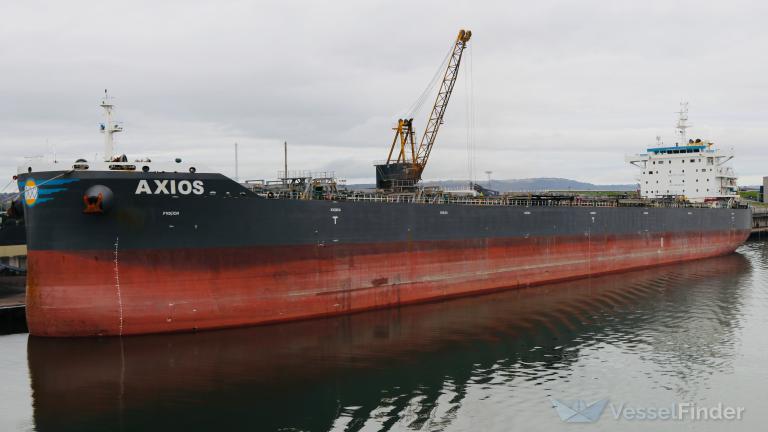 axios (Bulk Carrier) - IMO 9706542, MMSI 538007138, Call Sign V7XC7 under the flag of Marshall Islands