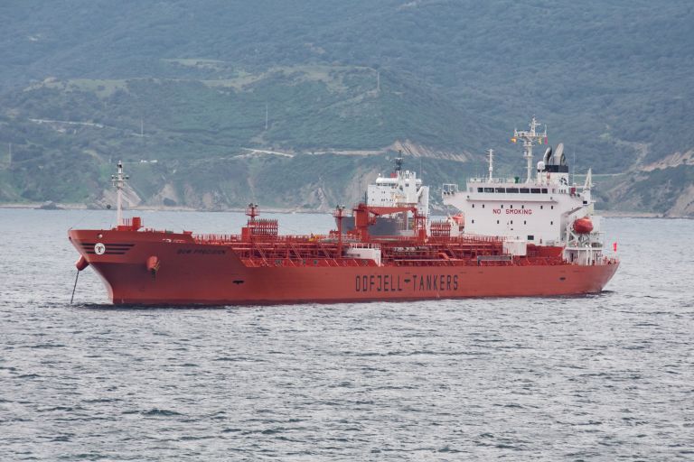 bow precision (Chemical/Oil Products Tanker) - IMO 9790646, MMSI 563064900, Call Sign 9V2120 under the flag of Singapore
