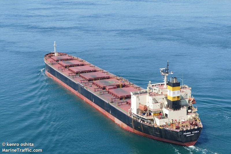 prabhu yuvika (Bulk Carrier) - IMO 9291781, MMSI 563666000, Call Sign 9V7656 under the flag of Singapore