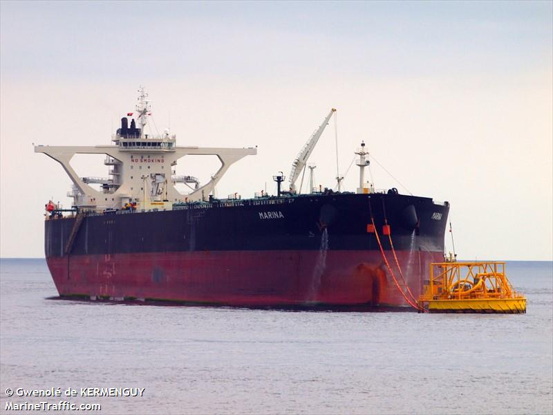 marina (Crude Oil Tanker) - IMO 9389021, MMSI 636013374, Call Sign A8MM6 under the flag of Liberia