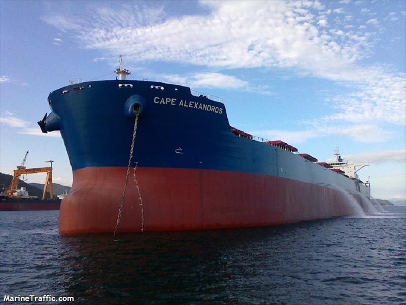 cape alexandros (Bulk Carrier) - IMO 9489302, MMSI 636014481, Call Sign A8UF2 under the flag of Liberia