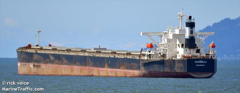 aquabella (Bulk Carrier) - IMO 9279874, MMSI 636016471, Call Sign D5GI7 under the flag of Liberia