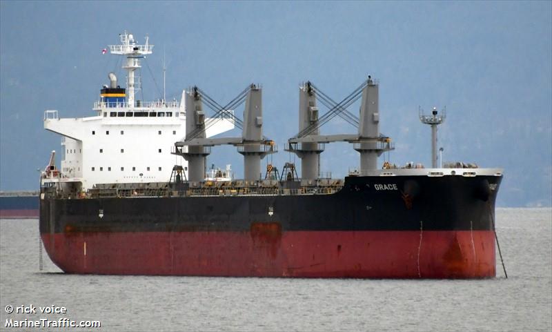 grace (Bulk Carrier) - IMO 9650157, MMSI 636020337, Call Sign D5YT6 under the flag of Liberia