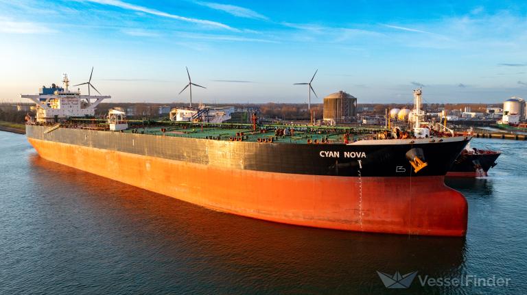 cyan nova (Crude Oil Tanker) - IMO 9534004, MMSI 636020369, Call Sign D5YW9 under the flag of Liberia