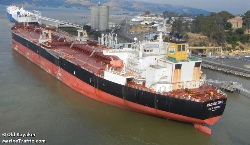 marcilio dias (Crude Oil Tanker) - IMO 9453858, MMSI 710024830, Call Sign PPPT under the flag of Brazil