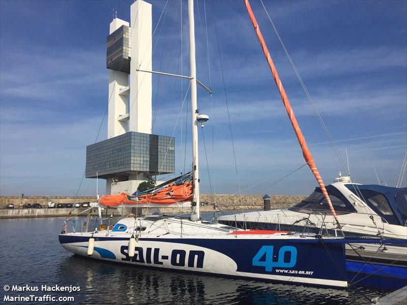 sailon (Sailing vessel) - IMO , MMSI 205880600, Call Sign OS8806 under the flag of Belgium