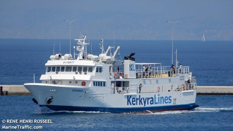 evdokia (Passenger/Ro-Ro Cargo Ship) - IMO 9118977, MMSI 241686000, Call Sign SVA9284 under the flag of Greece