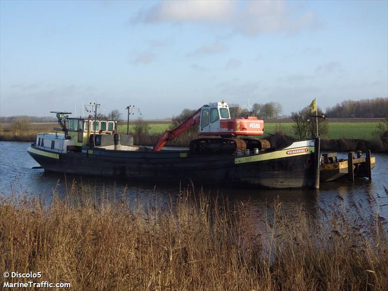 volharding 2 (Dredging or UW ops) - IMO , MMSI 244780835, Call Sign PA3573 under the flag of Netherlands