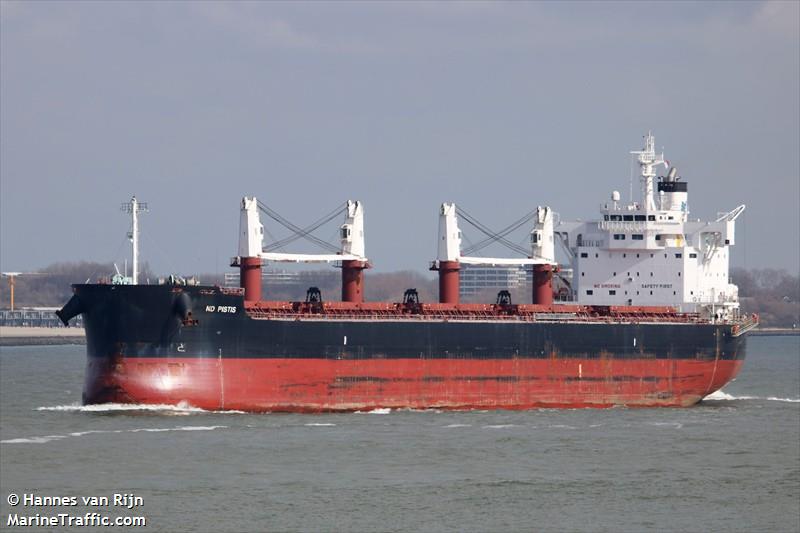 nd pistis (Bulk Carrier) - IMO 9727431, MMSI 248534000, Call Sign 9HA4695 under the flag of Malta