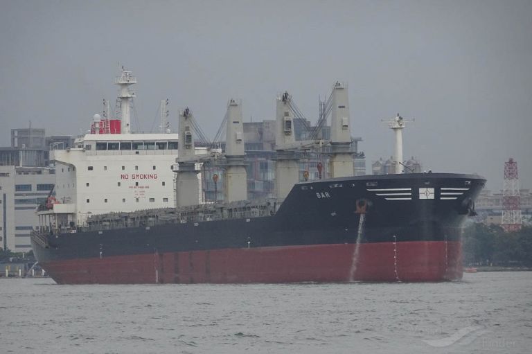 bar (Bulk Carrier) - IMO 9693496, MMSI 262007000, Call Sign 4OCS under the flag of Montenegro