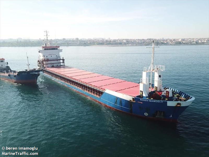 beren imamoglu (General Cargo Ship) - IMO 9130224, MMSI 271048133, Call Sign TCA6122 under the flag of Turkey