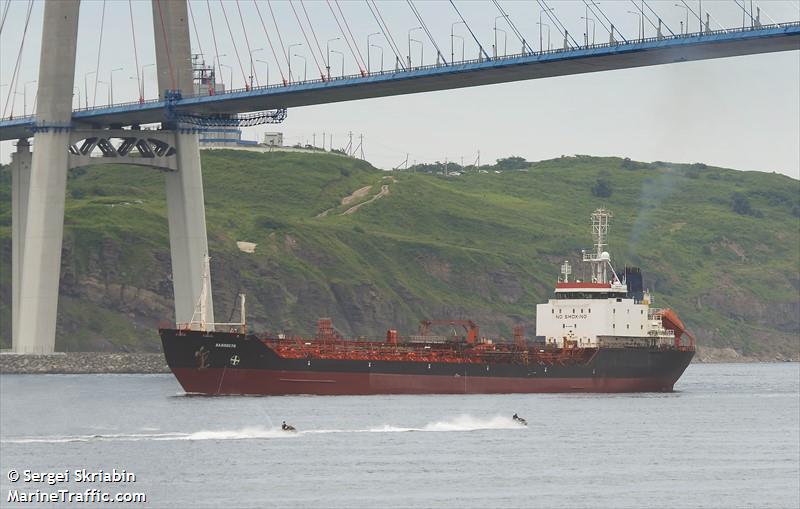 callisto (Chemical/Oil Products Tanker) - IMO 9040077, MMSI 273215290, Call Sign UBBV8 under the flag of Russia