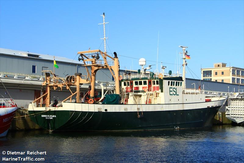 koningin juliana (Research Vessel) - IMO 7420974, MMSI 273381960, Call Sign UBTO5 under the flag of Russia