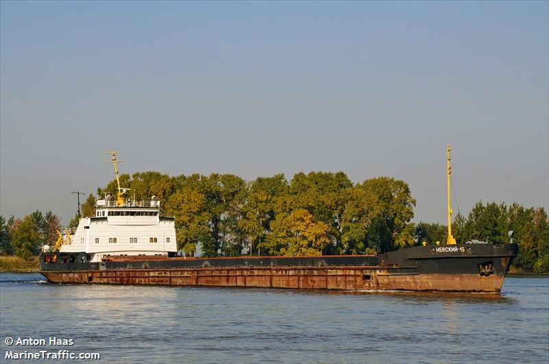 nevskiy-15 (Cargo ship) - IMO , MMSI 273434180, Call Sign UCGE under the flag of Russia