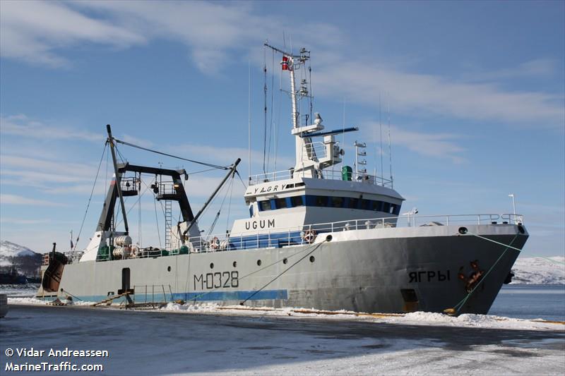 yagry (Fishing Vessel) - IMO 8953497, MMSI 273550600, Call Sign UGUM under the flag of Russia