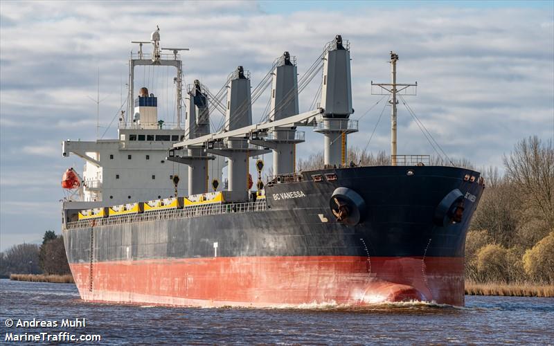 bc vanessa (General Cargo Ship) - IMO 9426855, MMSI 314531000, Call Sign 8PAY4 under the flag of Barbados