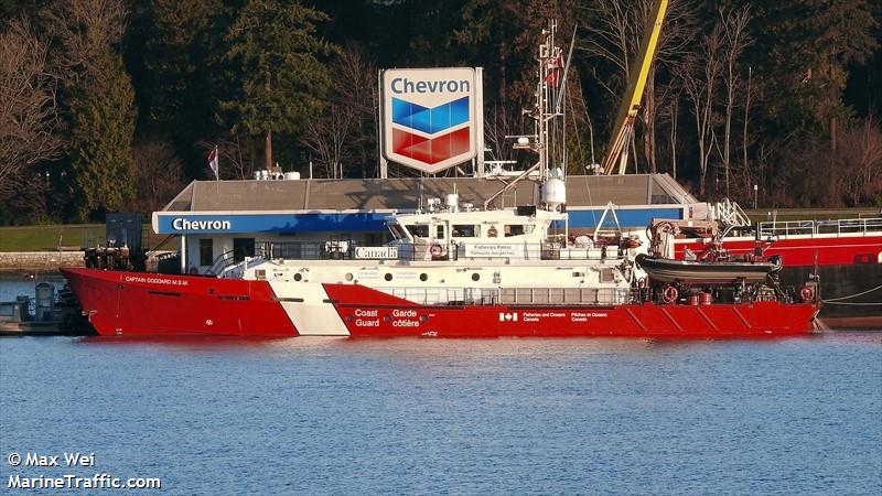 capt goddard m.s.m (Patrol Vessel) - IMO 9586112, MMSI 316021595, Call Sign CGNG under the flag of Canada