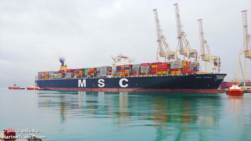 msc sonia (Container Ship) - IMO 9404663, MMSI 353160000, Call Sign 3EUP7 under the flag of Panama