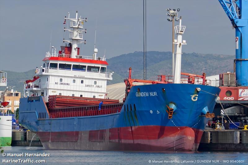 gundem nur (General Cargo Ship) - IMO 9540601, MMSI 353557000, Call Sign 3FAA6 under the flag of Panama